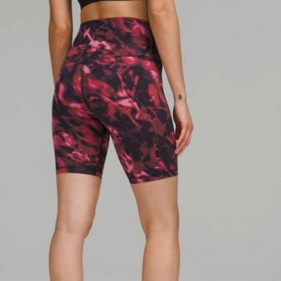 Lululemon Align High-Rise Short 8" Intensity Pink Blossom Multi Size 4 - Picture 2 of 5